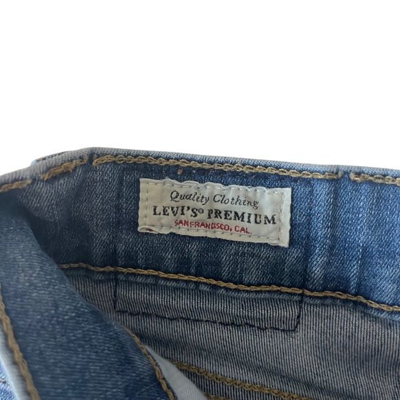 Levis Premium 720 Mile High Super Skinny Jeans Size 26 Medium Wash Womens Denim - Picture 8 of 16